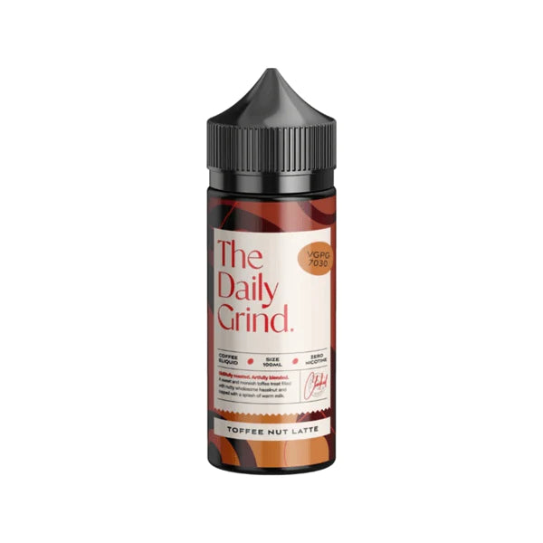 Toffee Nut Latte By The Daily Grind 100ML E Liquid 70VG Vape 0MG Juice