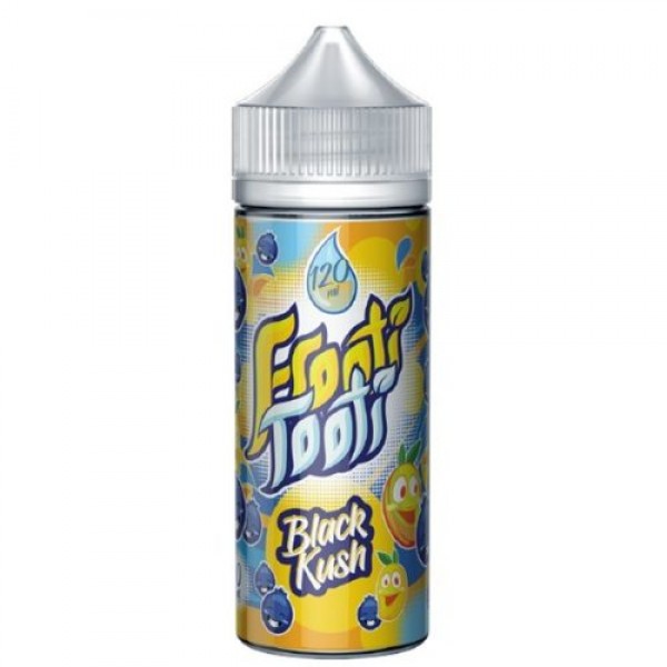 BLACK KUSH E LIQUID BY FROOTI TOOTI TROPICAL TROUBLE SERIES 100ML SHORTFILL 70VG VAPE