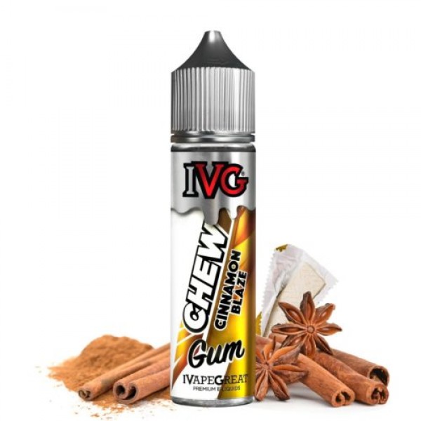 CINNAMON BLAZE ELIQUID BY I LOVE VG IVG CHEW GUM 50ML SHORTFILL E LIQUID 70VG VAPE