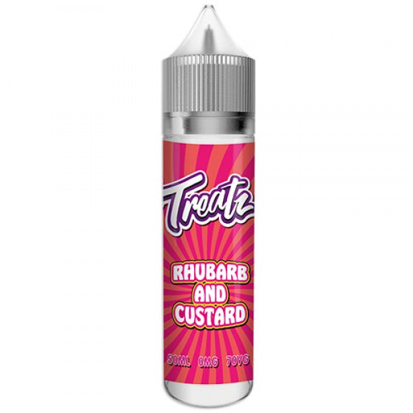 TREATZ – RHUBARB & CUSTARD 50ML SHORTFILL E Liquid 70VG VAPE