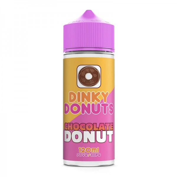 Chocolate Donut By Dinky Donuts 100ML E Liquid 70VG Vape 0MG Juice Shortfill
