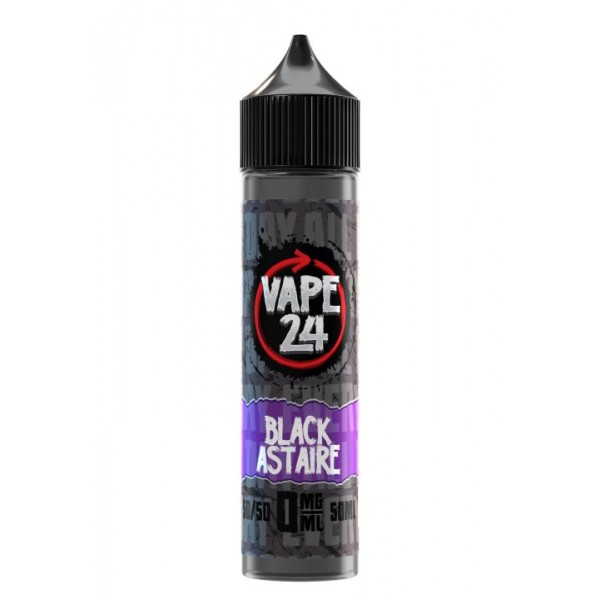 Black Astaire By Vape 24, 50ML E Liquid, 50VG Vape, 0MG Juice