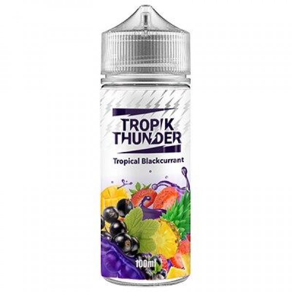 Tropical Blackcurrant E-Liquid by Tropik Thunder 100ml Shortfill 70VG Vape