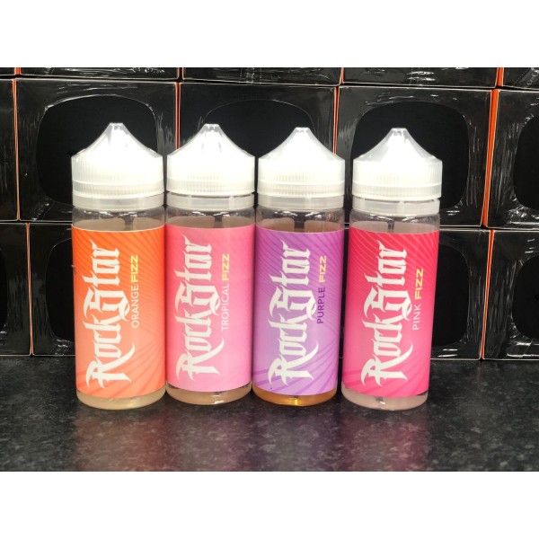 Tropical (Fizz) by Rockstar. 100ML E-liquid, 0MG vape, 70VG/30PG juice