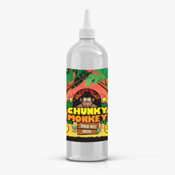 Tropical Fruits Menthol By Chunky Monkey (Kingston) 200ML E Liquid 60VG Vape 0MG Juice Short Fill