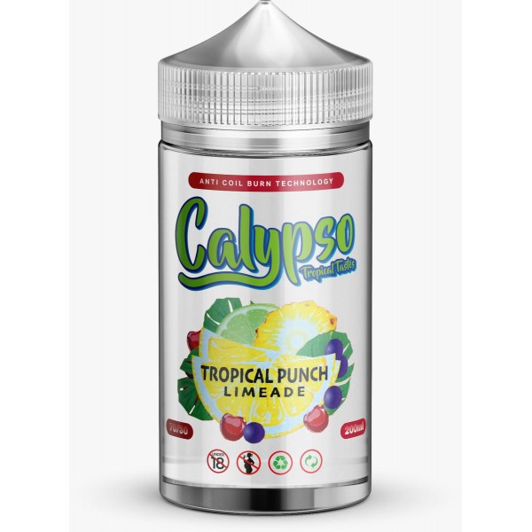 Tropical Punch Limeade by Calypso, 200ML E Liquid, 70VG Vape, 0MG Juice