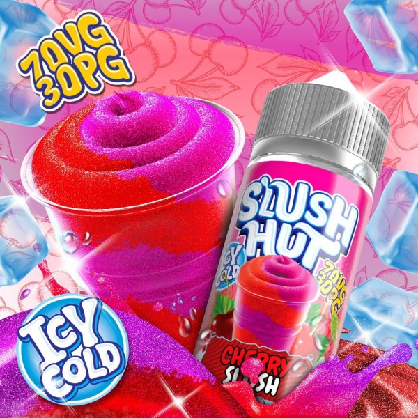 Cherry Slush By Slush Hut 100ML E Liquid 70VG Vape 0MG Juice Shortfill