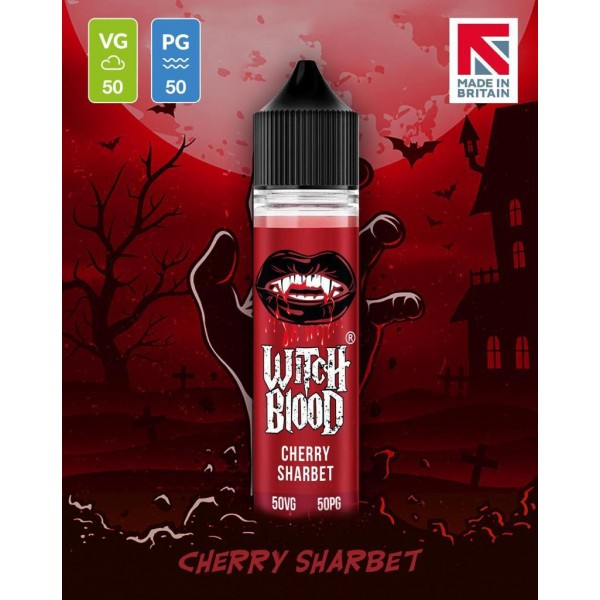 Cherry Sharbet By Witch Blood 50ML E Liquid 50VG Vape 0MG Juice