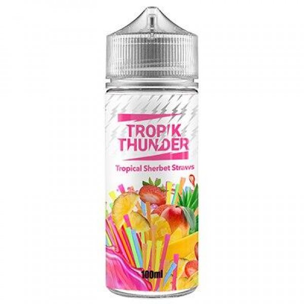 Tropical Sherbet Straws E-Liquid by Tropik Thunder 100ml Shortfill 70VG Vape