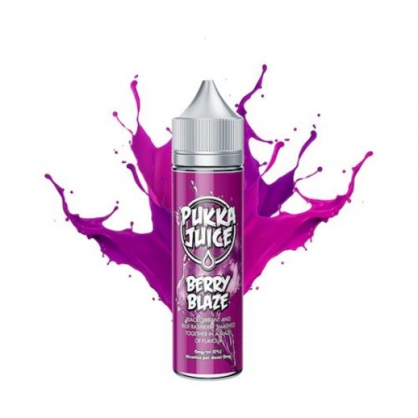 BERRY BLAZE ELIQUID BY PUKKA JUICE 50ML SHORTFILL E LIQUID 70VG VAPE