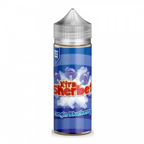 Bangin Blueberry XTRA Sherbet. 100ML E-liquid, 0MG vape, 70VG/30PG juice