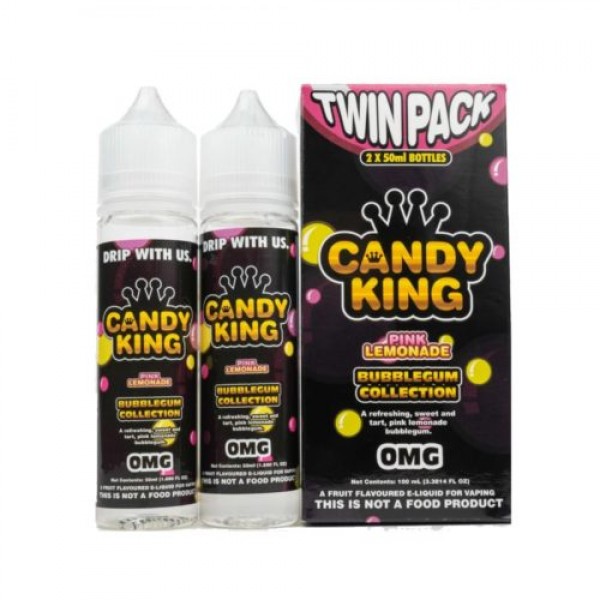 CANDY KING 100ML SHORTFILL 80VG PINK LEMONADE BUBBLEGUM