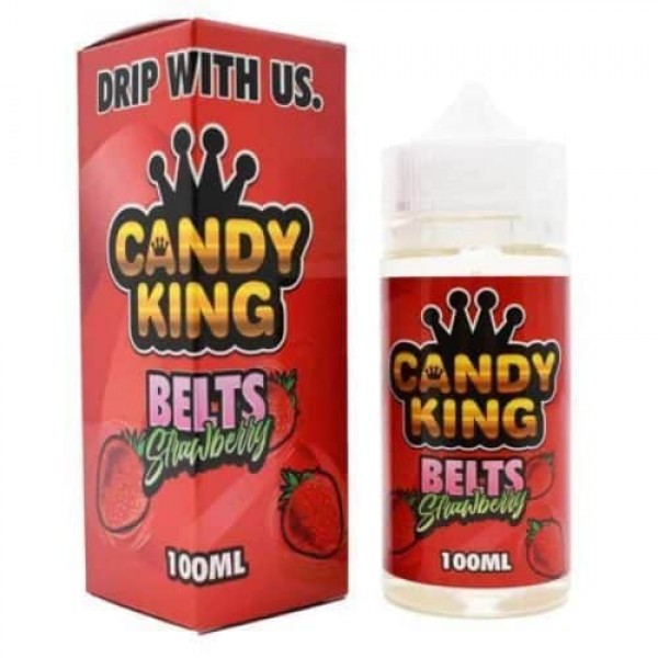 CANDY KING SOUR STRAWBERRY BELTS 80VG 20PG 100ML SHORTFILL