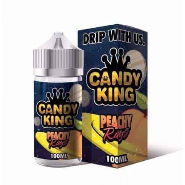 CANDY KING PEACHY RINGS SHORTFILL 100ML E LIQUID JUICE 80VG 20PG GENUINE VAPE