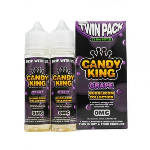 CANDY KING BUBBLEGUM GRAPE 100ML SHORTFILL 80VG