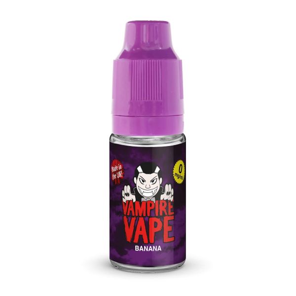 Banana By Vampire Vape 10ML E Liquid. All Strengths Of Nicotine Juice