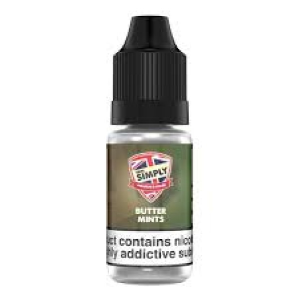 Butter Mints By Vape Simply 10ML E Liquid 50VG/50PG Vape Juice | All Strengths Available