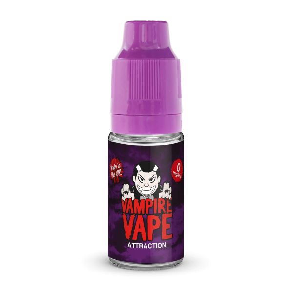 Attraction By Vampire Vape 10ML E Liquid. All Strengths Of Nicotine Juice