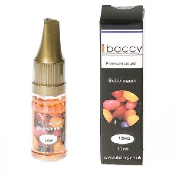 BUBBLEGUM IBACCY 10ML TPD E LIQUID JUICE 6MG/12MG/18MG MULTIBUY