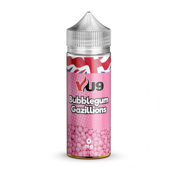 Bubblegum Gazillions By VU9 100ML E Liquid 70VG Vape 0MG Juice