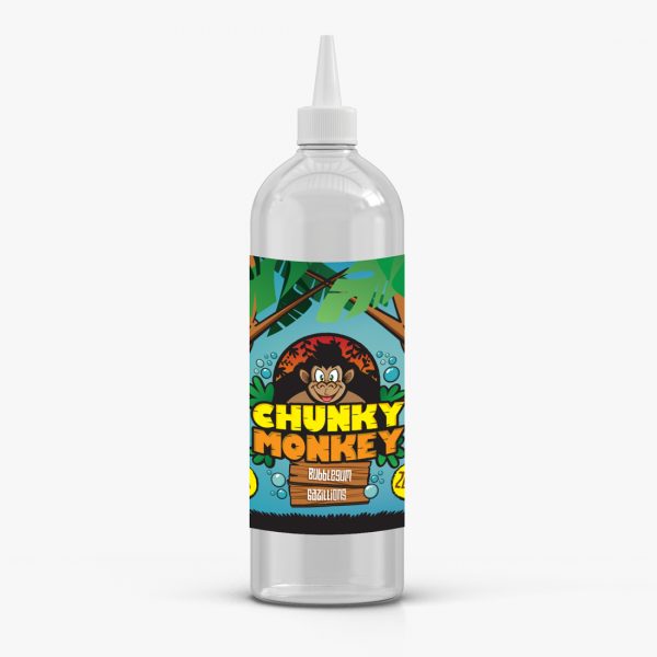 Bubblegum Gazillions By Chunky Monkey (Kingston) 200ML E Liquid 60VG Vape 0MG Juice Short Fill