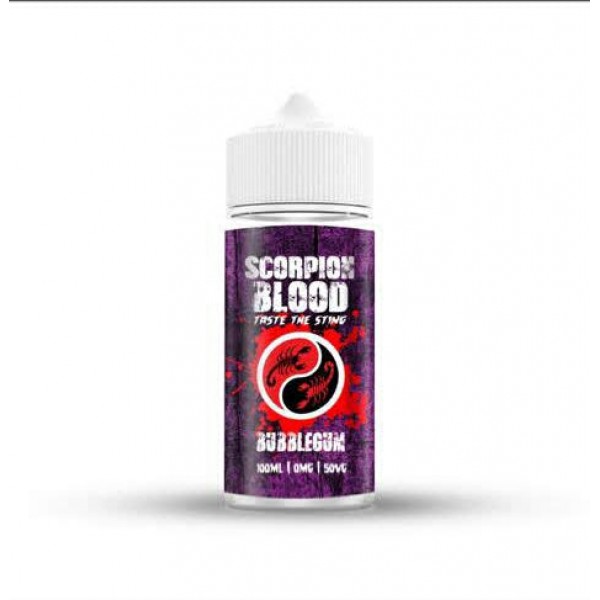 Bubblegum By Scorpion Blood 100ML E Liquid 50VG/50PG Vape 0MG Juice