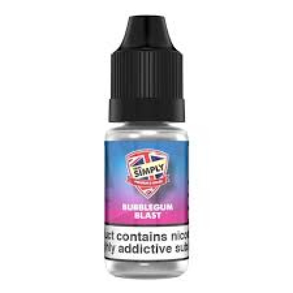 Bubblegum Blast By Vape Simply 10ML E Liquid 50VG/50PG Vape Juice | All Strengths Available