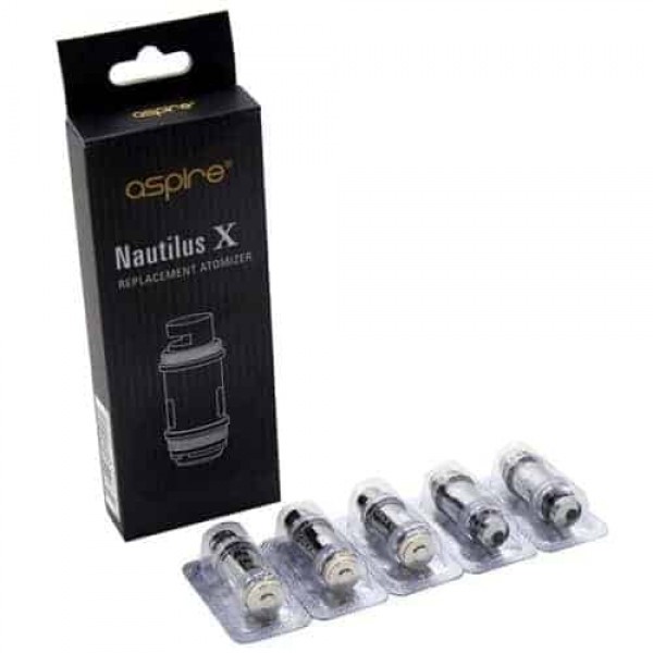 ASPIRE NAUTILUS X REPLACEMENT ATOMISER HEADS (5 PACK)