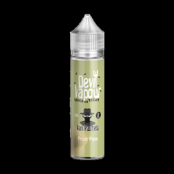 Van Pastels Fruit Pips by Devil Vapour 50ML E Liquid 70VG Vape 0MG Juice Shortfill