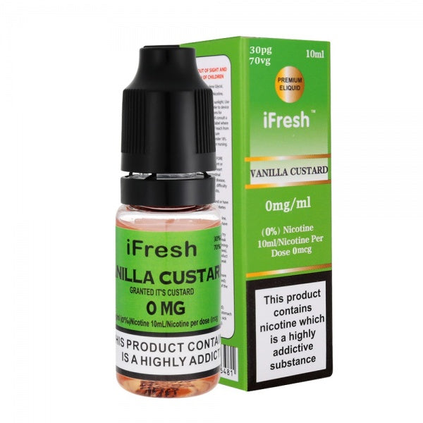 Vanilla Custard - iFresh 10ML E-liquid Juice 65VG Vape Multibuy