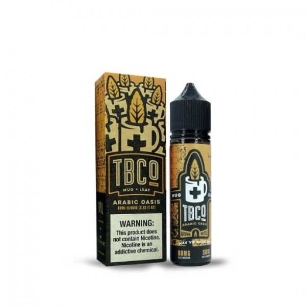 Arabic Oasis By TBCO Mug & Leaf 50ML E Liquid 70VG Vape 0MG Juice