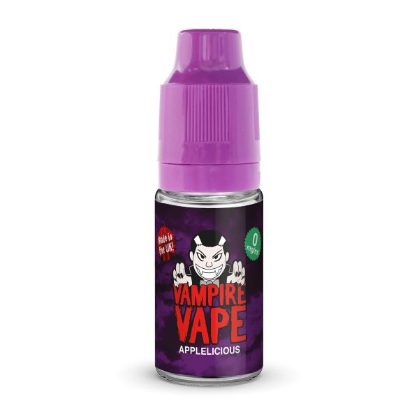 Applelicious By Vampire Vape 10ML E Liquid. All Strengths Of Nicotine Juice