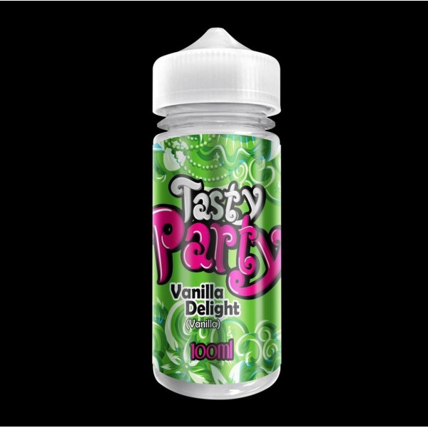 Vanilla Delight by Tasty Party. 100ML E-liquid, 0MG vape, 70VG/30PG juice