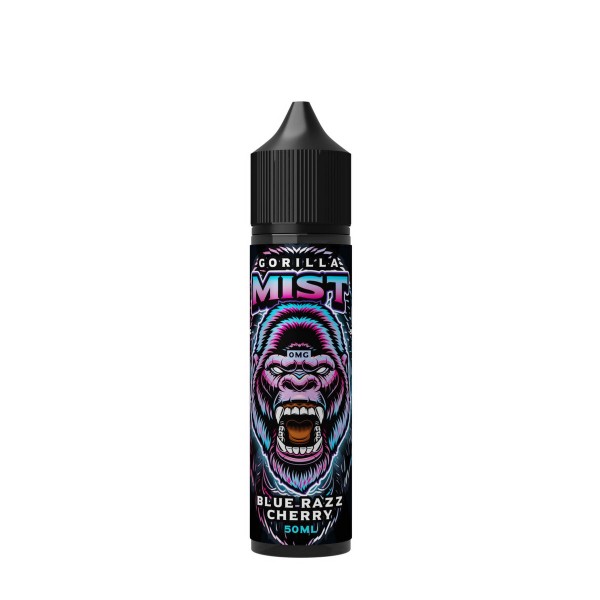 Blue Razz Cherry By Gorilla Mist 50ML E Liquid 50VG Vape 0MG Juice Short Fill