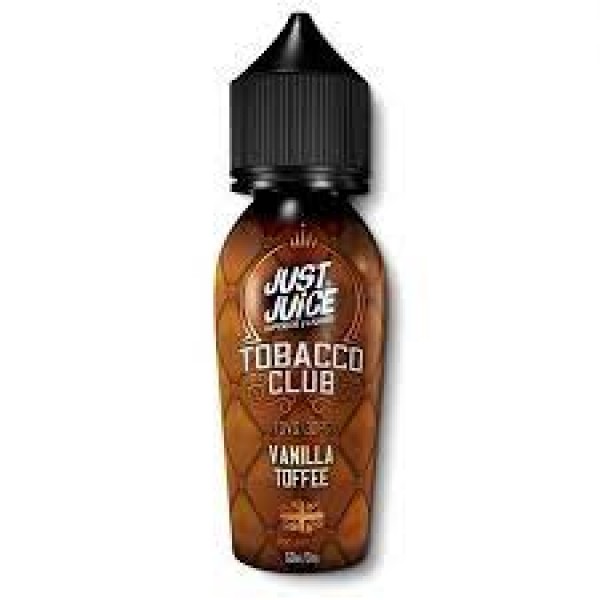 Vanilla Toffee Tobacco Club By Just Juice 50ML E Liquid 70VG Vape 0MG Juice