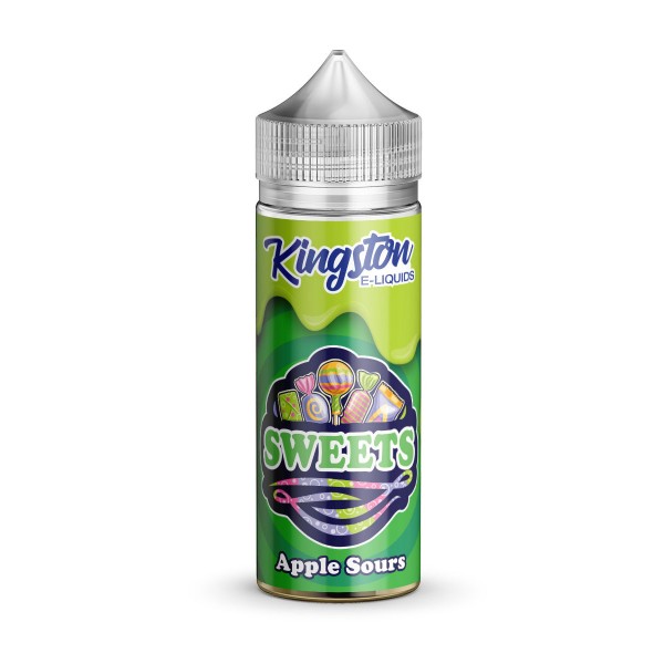 Apple Sour by Kingston 100ml New Bottle E Liquid 70VG Juice