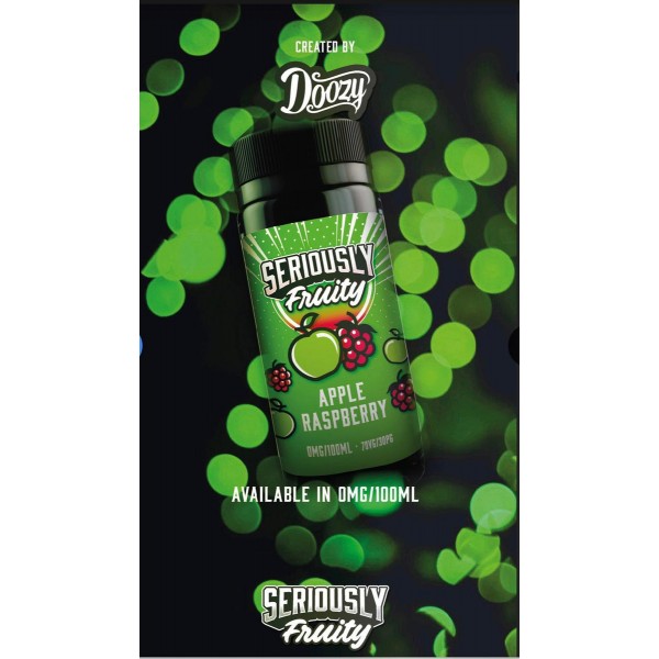 Apple Raspberry By Seriously Fruity (Doozy Vape Co) 100ML E Liquid 70VG Vape 0MG Juice