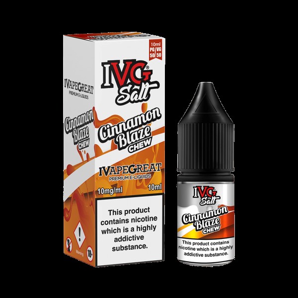 Cinnamon Blaze Chew by IVG Nic Salt 10ML E Liquid 10MG/20MG Vape 50VG Juice