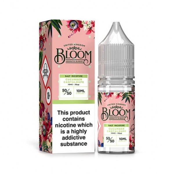 Cucumber Cantaloupe By Bloom Nic Salts 10ML E Liquid 50VG Vape 10MG/20MG Juice