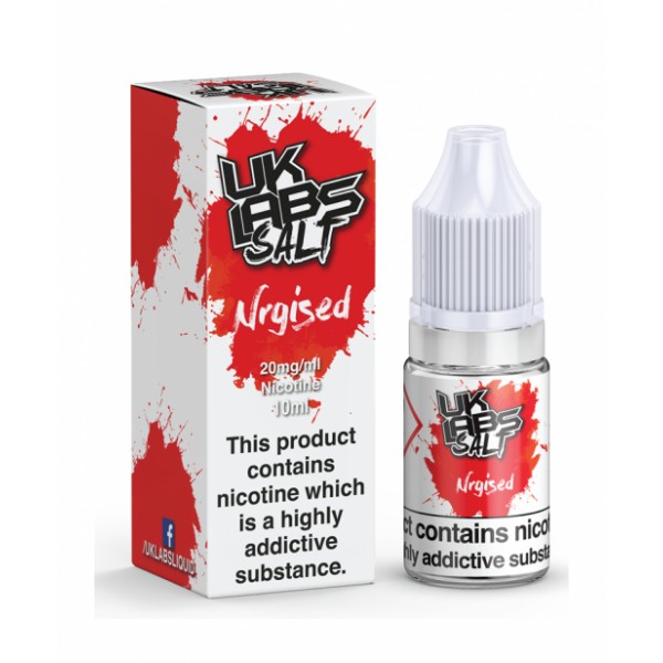 UK LABS NIC SALT NRGIZED 10ML TPD 20MG E LIQUID JUICE MULTIBUY