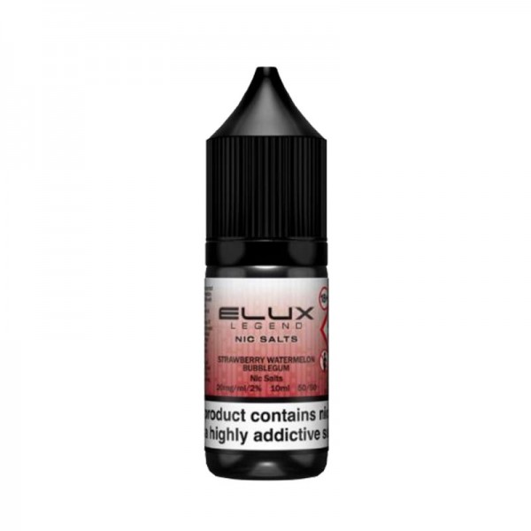 Strawberry Watermelon Bubblegum By Elux Legend 10ML Nic Salt E Liquid 50VG Vape 10MG/20MG Juice