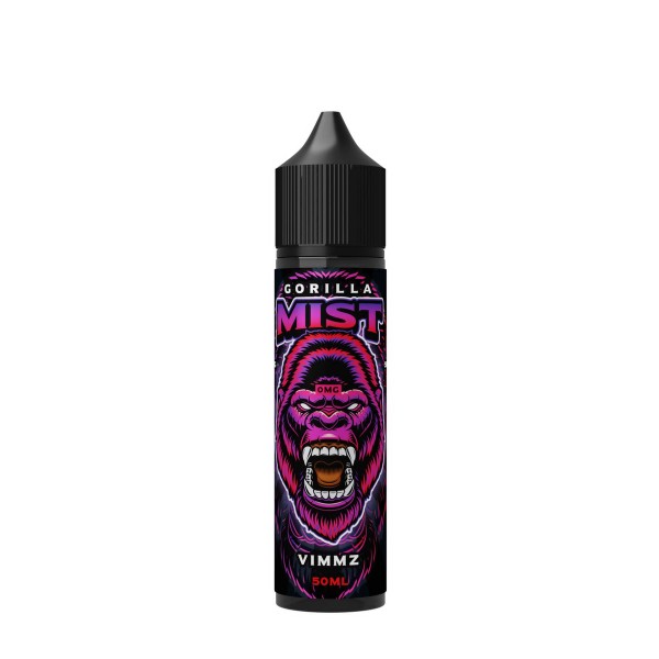 Vimmz By Gorilla Mist 50ML E Liquid 50VG Vape 0MG Juice Short Fill