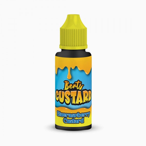 Blue Raspberry Custard By Berts Custard 100ML E Liquid 70VG Vape 0MG Juice