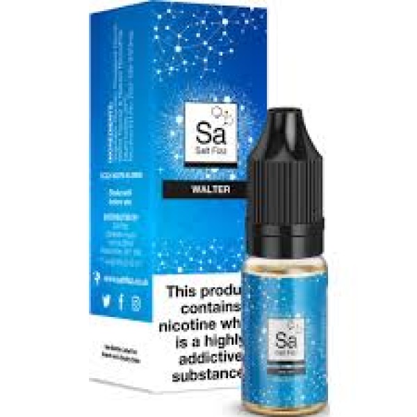 WALTER SALT FIZZ 10ML TPD NICOTINE SALT 20MG E LIQUID JUICE 50VG MULTIBUY