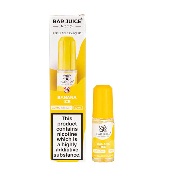 Banana Ice By Bar Juice 5000 | 10MG/20MG Nic Salt | 10ML E Liquid | 50VG Juice