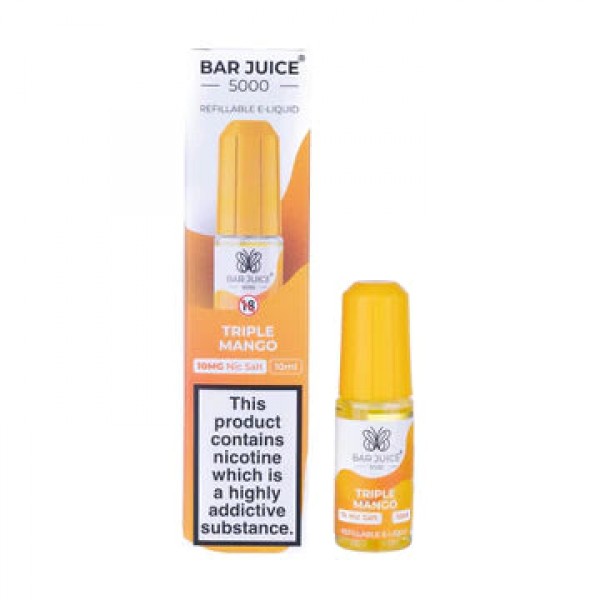 Triple Mango By Bar Juice 5000 | 10MG/20MG Nic Salt | 10ML E Liquid | 50VG Juice