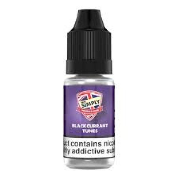 Blackcurrant Tunes By Vape Simply 10ML E Liquid 50VG/50PG Vape Juice | All Strengths Available