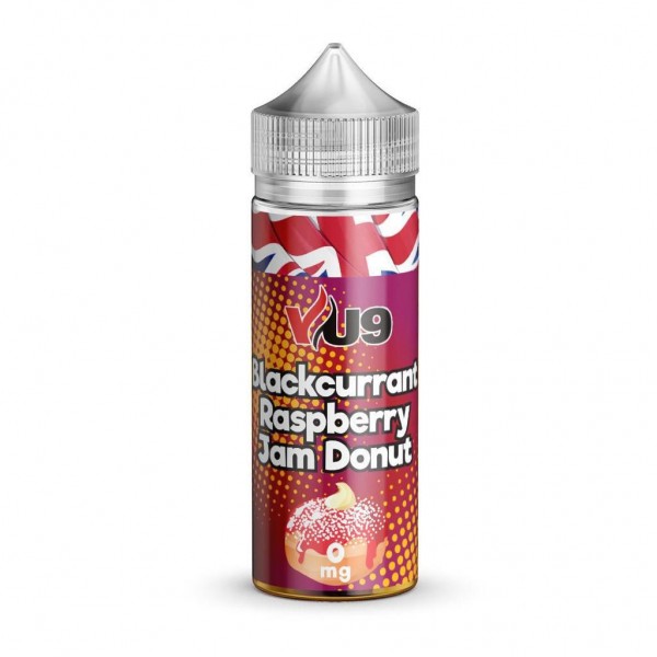 Blackcurrant Raspberry Jam Donut By VU9 100ML E Liquid 70VG Vape 0MG Juice