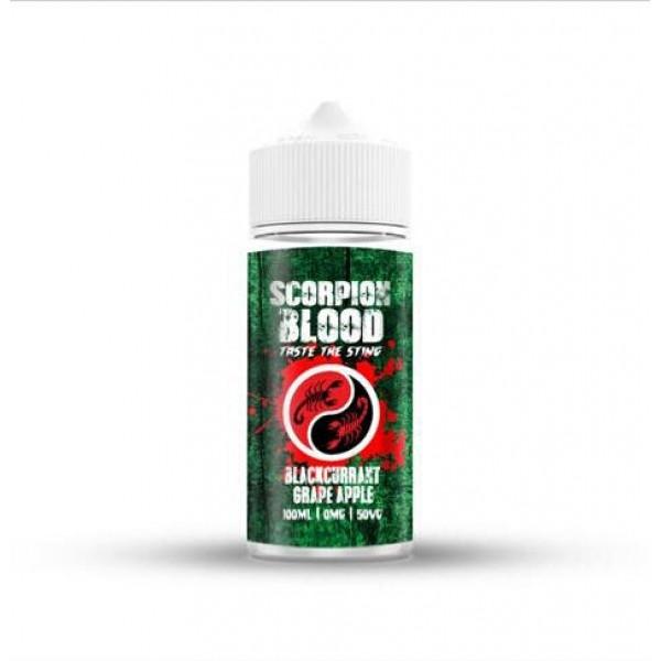 Blackcurrant Grape Apple By Scorpion Blood 100ML E Liquid 50VG/50PG Vape 0MG Juice
