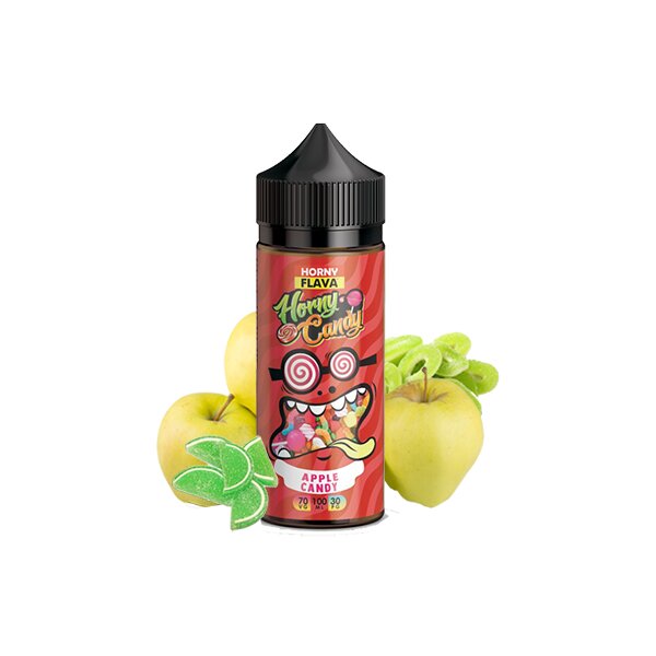 Apple Candy by Horny Flava. 100ML E-liquid, 0MG Vape, 70VG Juice